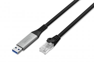 USB-A - RJ45 Ethernet kablosu, 1Gbit/s, 5m 