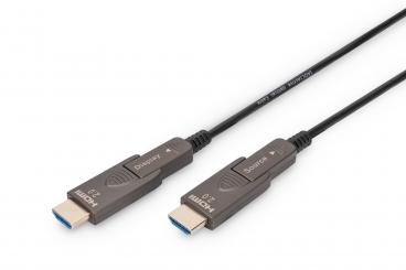 4K - HDMI AOC 30m çıkarılabilir fiş ile hibrit fiber optik kablo 
