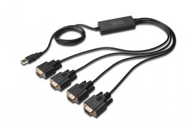 USB 2.0 - 4xRS232 Kablo 