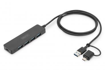 USB 3.0 Hub, 4 port, Slim Line 