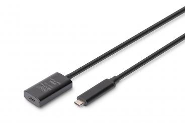 Aktif USB 3.2 Gen2 10G uzatma kablosu, USB-C - USB-C, 5m 
