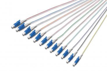 renkli domuzkuyrukları, LC OS1 09/125 µ, Tek Yönlü 
