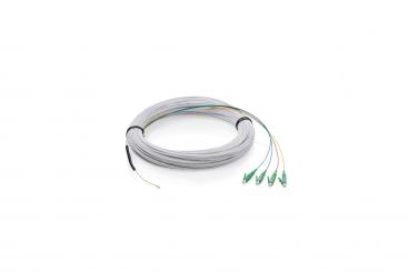 FTTH drop kablosu, singlemode, 4 fiber, 4 LC/APC, 30 m 