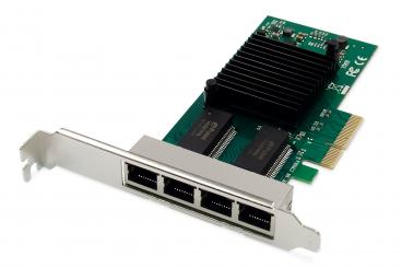 4 Portlu Gigabit Ethernet Ağ Kartı, RJ45, PCI Express, Intel I350 