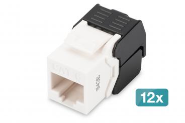 CAT 6 Keystone modülü, ekransız - 12 adet. 
