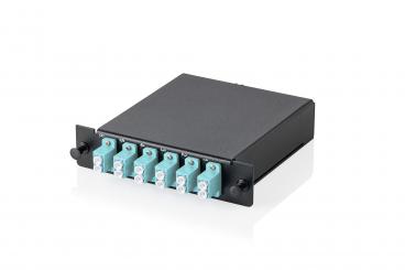 MPO kaset, çok modlu OM3, LC/DX, LC'den MPO'ya, 3 kaset alanı için 