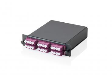 MPO kaset, çok modlu OM4, LC/Quad, LC'den MPO'ya, 3 kaset alanı için 