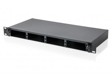 MPO/MTP yama paneli, 4 kaset için, 1U, donatılmamış 