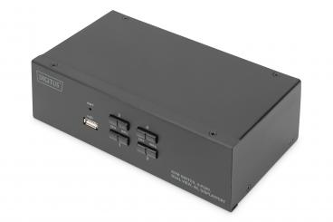 KVM anahtar, 4 port, ikili ekran, 4K, DisplayPort® 