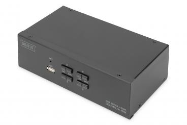 KVM anahtar, 4-Port, Çift Ekran, 4K, HDMI® 