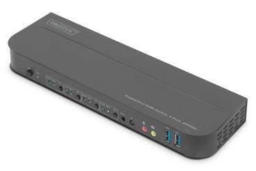 KVM-Switch, 4-Port, 4K60Hz, 4 x DP giriş, 1 x DP/HDMI çıkış 