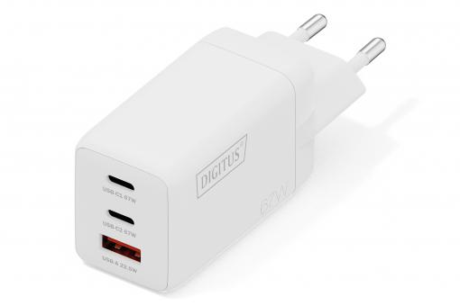 USB GaN Şarj Cihazı 67W, 2x USB-C, 1x USB-A 